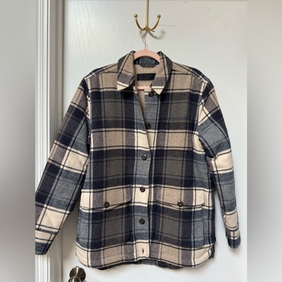 Jenni Kayne Shearling-Lined Farmhouse Jacket M - Picture 1 of 8